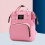 Nylon Mommy Backpack Diaper Bag with Multi Pockets, Gray 3