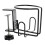Worgeous Desktop Cup Holder Universal Sofa Decor Table Portable Black 6