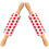 Rolling Pin Red 2Pcs 9.25x1.65in 1