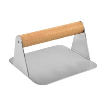 Steel Hamburger Press With Handle Square Round Patty Maker For Grill Steak Presser N7m4 Bacon Meat Griddle Burger Smas