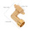 Adaptor cot furtun 90 grade din alamă, 3/4 inch 2