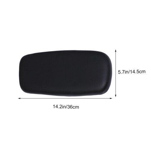 Pernă pentru șa de bicicletă de munte, PU, neagră, 36x17.5cm 1