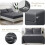 Queensize dekbedset, 7-delig, geborstelde stof 3