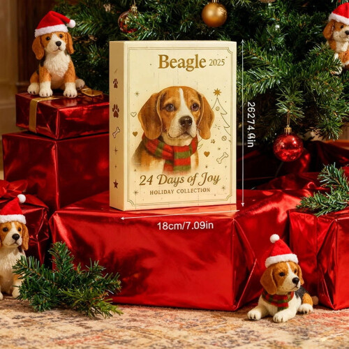 Beagle Advent Calendar with 24 Figurines 2