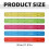 Régua flexível de 30 cm (12"), dobrável e inquebrável, transparente e resistente a estilhaços, com marcações em cm/polegadas, régua colorida 3