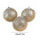 Gallickan Christmas Balls Set, Round Solid Yellow, 3 Pack, 3