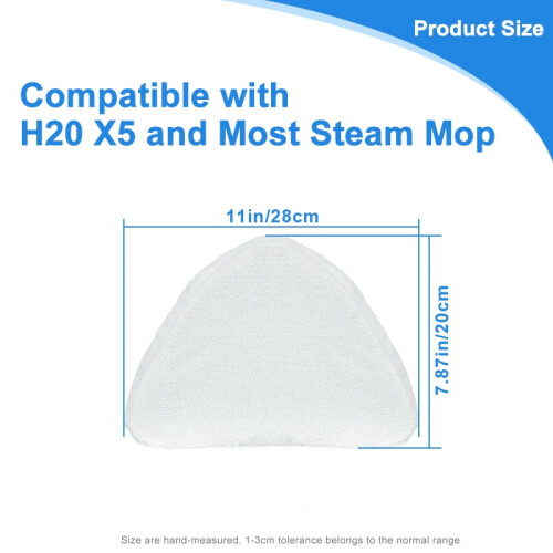 Steam Mop Pads Triangular Reusable 3 Pcs 1