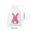 Polyester påskegodteripose rosa 15x10cm 3