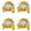 4 τεμάχια αυτόματο πυροσβεστήρα κεριών με φυτίλι, κωνικά κεριά, χρυσά 7