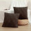 Μαξιλαροθήκες Spring Euro Sham 22x22", Σετ 2 τεμαχίων, μαλακές βελούδινες ψεύτικες μάλλινες, 7