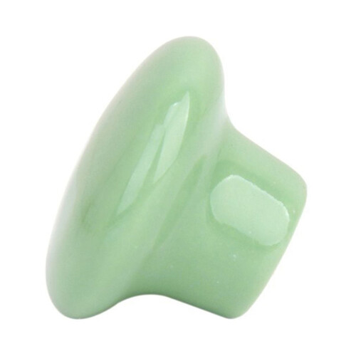 5 Pcs Round Door Knob Ceramic Pull Handle Bronze Cabinet Handles Solid Child Green 1