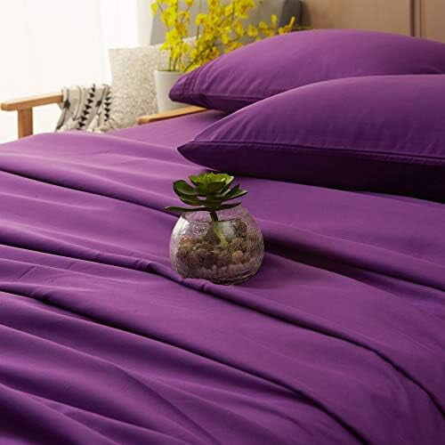 Ensemble de draps en microfibre Queen 4 pièces 2