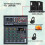 Επαγγελματικός ψηφιακός μίκτης DJ Console4Channel με θύρα USB, υποστηρίζει αναπαραγωγή 3