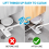 Adjustable Spring Tension Curtain Rod (16-28"), 2-Pack, White, Compatible with Small Windows, Bath, Kitchen & Cupboards 3