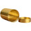 OUNONA runde Teedose mit Deckel, goldfarben 3