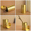 OUNONA runde Teedose mit Deckel, goldfarben 7