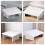 ibasenice Kitchen Step Stool Wood Foot Rest Ergonomic Design White 1Pack 7