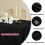 Schwarze Tischdecken, 86 x 86 x 76 cm, 2er-Pack, Polyester 2