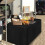 Schwarze Tischdecken, 86 x 86 x 76 cm, 2er-Pack, Polyester 3
