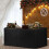 Schwarze Tischdecken, 86 x 86 x 76 cm, 2er-Pack, Polyester 4