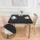 Nappe extensible carrée en polyester élastique pour tables à manger – Lavable et compatible avec les tables standard 4