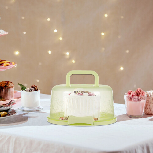 2Pcs Portable Cake Box Cake And Cupcake Cake Holder Container For Cake Pie One Size B 2