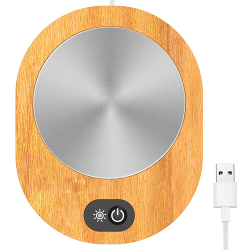 USB-Tassenwärmer in Holzoptik 2
