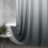 Ensemble rideau de douche gris ombré 72x84, texture gaufrée 2