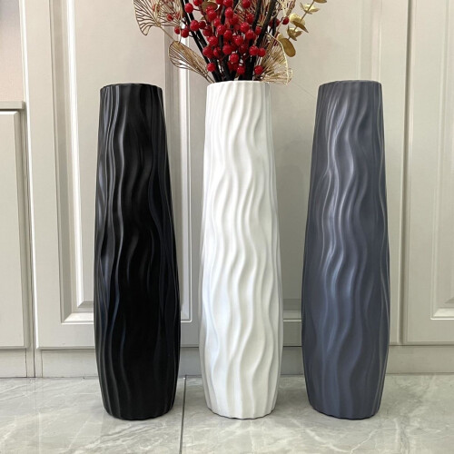 Bodenvase, strukturiert, bruchsicher, 60 cm 1
