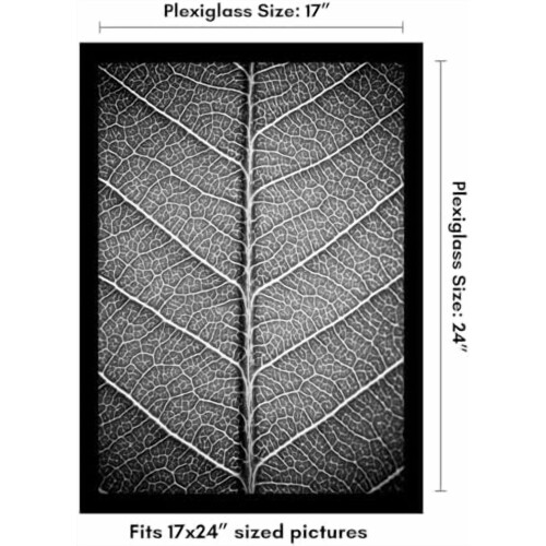Sort 16x20 billedramme med bred list 1