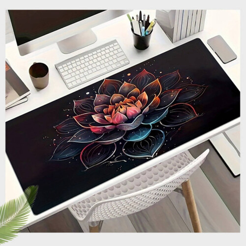 Mousepad clássico retangular para jogos, resistente a poeira e manchas, estilo 1. 2