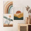 Σετ τοίχων Boho Gallery 3 τεμαχίων, Εκτυπώσεις γραμμών από τα μέσα του αιώνα, διακόσμηση 4