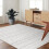 Moroccan Farmhouse Rug Light Grey 5x7 Feet 8