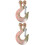 Worgeous2pcs Lifting Hook5/16Hook Grip Weight Lifting Hanger Cargo Hook Weight Lifting Hook 8