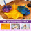 Gull sensorisk fidgetstjerne – 3D-printet, 17,5 cm 2
