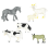 12-delte realistiske bondegårdsdyrfigurer 5