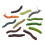 Plastic Caterpillar Simulation Caterpillars PVC 22Pack 2.4X0.4X0.4In 6