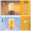 4er-Set Glasbecher (473 ml) mit Bambusdeckeln 3