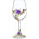 Verre à gin émaillé motif fleur lys jaune (1 pièce) 7