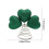 St. Patrick's Day Trefoil Tree Topper Green Plastic 22x20cm 3