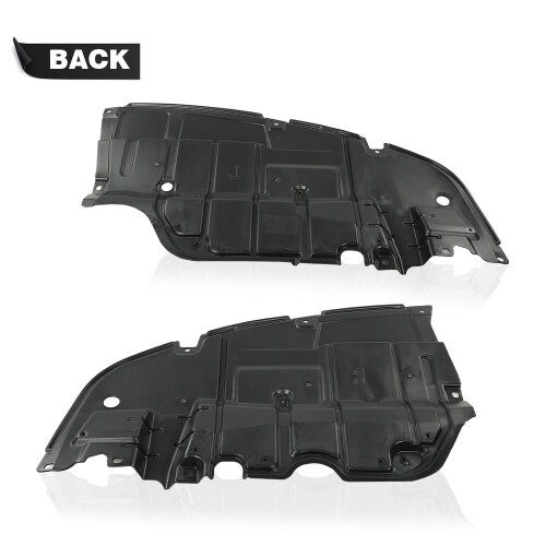 Protetor de respingos sob o motor compatível com Lexus ES350 2007–2012, esquerdo e direito, preto, compatível com 2