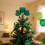 St Patrick's Day Glitter Shamrock Tree Topper 3D Green 6