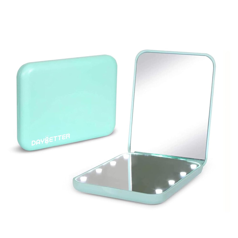 Light Pocket Mirror,Magnification Led Compact Travel Makeup Mirror With For Purse