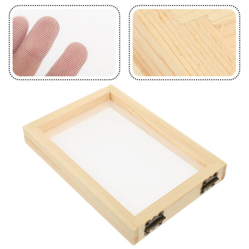 stuks houten papierzeef, handgemaakte houten papiervormframe 1