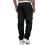 Men's Relaxed Fit Cargo Pants With Stretch Cargo Pant Solid Black Xl 4