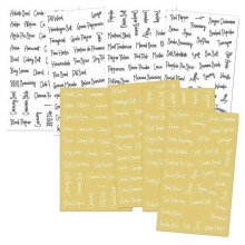 274X Printed Spice Jar and Pantry Label Chalkboard Stickers E2O3