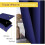 Royal Blue Blackout Curtains with Silver Grommets, 34" x 3