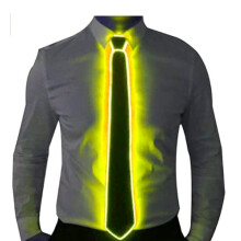 Light Up Suspenders and LED Tie with LED Party Hat, Light Up Tie LED Suspenders Trouser Braces Y Shape LED Hat