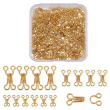 1 Box 108 Sets 3 Sizes Sewing Fasteners Clasp Metal Iron Adjustable Clothing Replacement Repair Hook and Eye Closures
