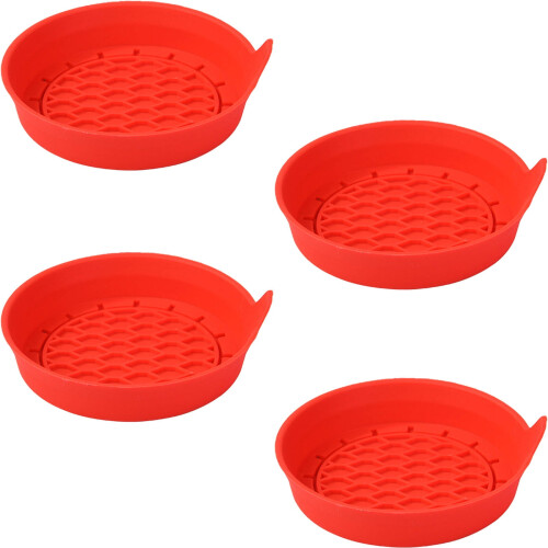 ACDANC Bilunderlägg Halkfria 7 cm 4-pack Röda